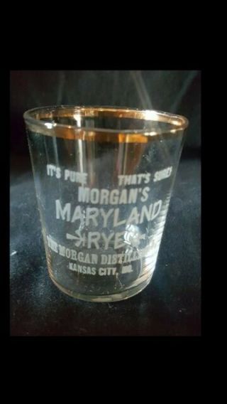 Pre Prohibition Shot Glass 1910s Morgan 