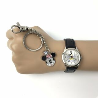 Disney Watch 75 Years With Mickey Mouse Plus Key Chain Minnie Mouse