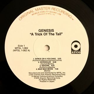 Genesis A Trick Of The Tail Mfsl Near - Audiophile Vinyl (lp Only—no Cover)