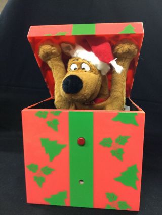 Gemmy Scooby Doo Jack In The Box Talking Christmas Present - Red Box