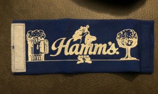 Rare Vintage Hamms Beer Can Holder Velcro Coozie Only One On Ebay 10” Long