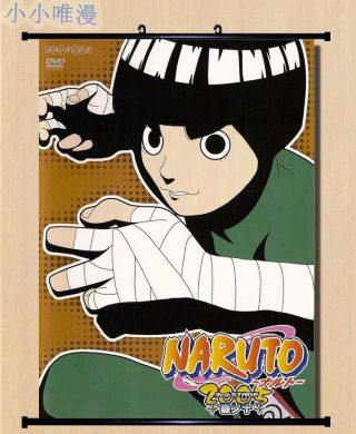 Japan Anime Naruto Rock Lee Home Decor Wall Scroll Decorate Poster 50x70cm Dd838