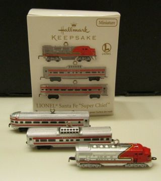 2011 Hallmark Lionel® Miniature Santa Fe “super Chief” Train Ornaments
