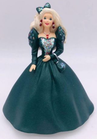 1999 Happy Holidays Barbie Hallmark Ornament Club Edition