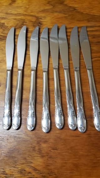 Chapel Hill Superior Stainless Dinner Knives Flatware Set Of 8 Usa