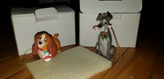 Grolier Disney Christmas Ornaments - Lady And The Tramp