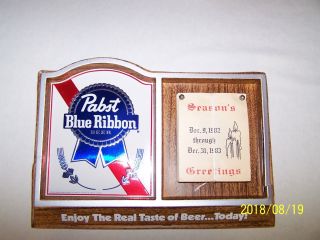 Vintage 1983 Pabst Blue Ribbon Beer Calendar - Pbr - Imperfect / N/r