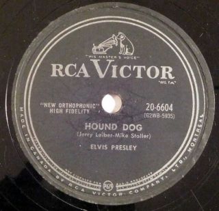 Elvis Presley 78 Rpm Hound Dog Dont Be Cruel Canada Rca Hear Rockabilly