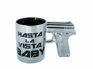 Novelty Mug Hasta La Vista Baby - Pistol Grip Handle