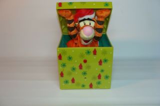 Tigger In A Box Christmas Toy Present Gift Child Winnie The Pooh Gemmy;