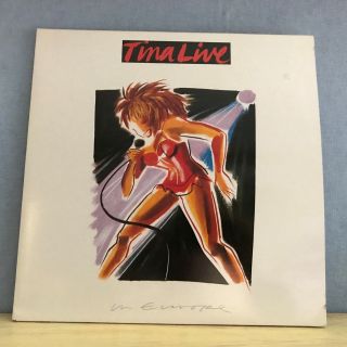 Tina Turner Live In Europe 1988 Uk Double Vinyl Lp Record