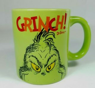 Dr Seuss Grinch Green Coffee Mug Merry Grinchmas