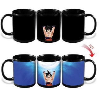 Ceramic Heat Reactive Color Change Dragon Ball Z Son Goku Magic Coffee Mug Dbz