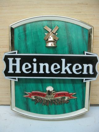 Vintage Heineken Imported Holland Beer Wall Mounting Sign