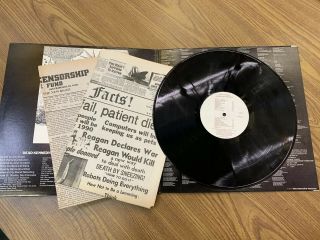 Dead Kennedys Bedtime For Democracy Lp Vinyl Record W Newspaper Inserts