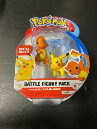 Pokemon Battle Figure Pack 2 " Pikachu Vs Charmander Moc 2018 Wct 97379