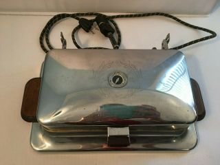 Vintage Dominion Electrical Waffle Iron Maker Model 1214