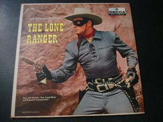 The Adventures Of The Lone Ranger Lp Record Dl8578