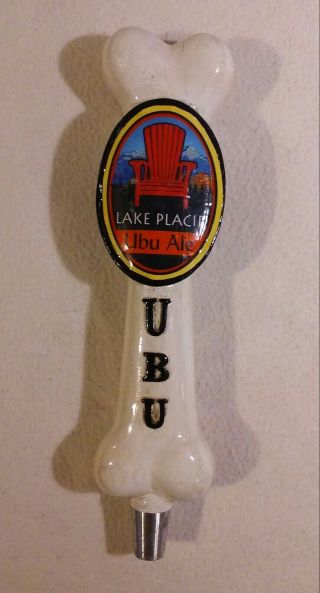 Vintage Lake Placid Ubu Ale Beer Tap Handle