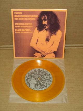 Frank Zappa Strictly Genteel / Black Napkins 7 " Ep Gold Vinyl 30 Made Tmoq Takrl