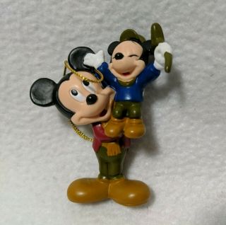 Avon Disney ' s Mickey ' s Christmas Carol Ornaments Miniature SET of 2 3