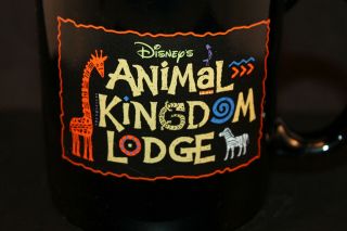 Disney World Animal Kingdom Lodge Resort Collectible Coffee MUG Zebra Giraffe 2