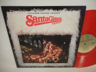 Santa Claus The Movie Soundtrack Lp Ex Red Vinyl 1985 Emi Records Christmas