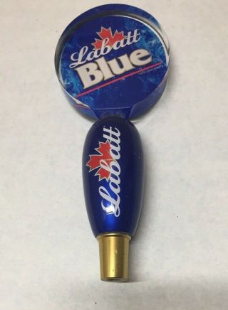 Imported Labatt Blue Beer Acrylic & Wood 9 " Tap Handle