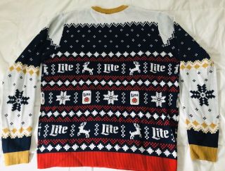 Miller Lite Ugly Christmas Sweater XL Luke Combs Beer 2