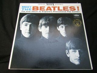 Meet The Beatles Capitol St - 2047 Stereo Vinyl Record Lp 1978 Purple