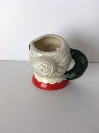 Mini Royal Doulton Mug Mrs.  Santa Claus D - 6922 1992 Red,  Green.  2 & 5/8 