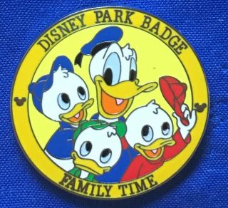Huey Dewey Louie Park Badges Badge Family Time 2018 Disney Mystery Pin 132225