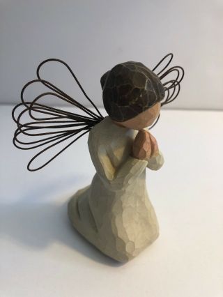 Willow Tree Angel Of Prayer Figurine - 1999 Susan Lordi 26012 Brown Hair