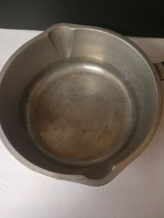 Vintage Hammered Cast Aluminum Sauce Pot Pan Covered Lid 9.  25 