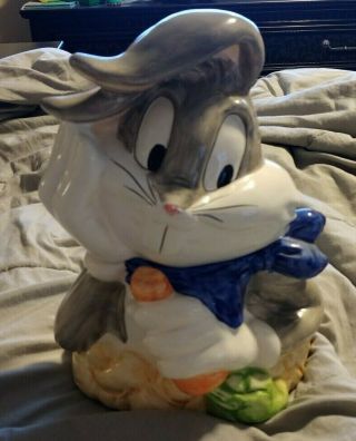 Cookie Jar - Bugs Bunny 1993 Warner Bros Looney Tunes Ceramic.