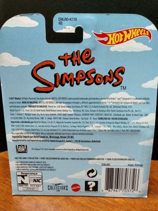 The Simpsons Family Car Hot Wheels 2