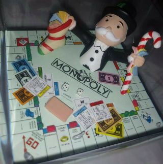Enesco Christmas Ornament: Monopoly Take A Chance On The Holidays ; Mr.  Monopoly