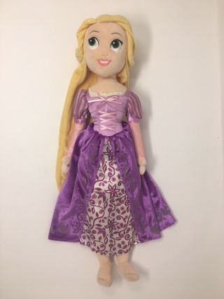 Disney Store Princess Rapunzel Rag Doll Plush Tangled Movie 20”