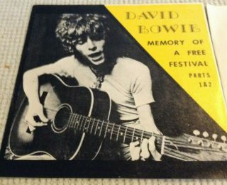 David Bowie: Memory Of A Festival Parts 1 & 2 7 " 1982