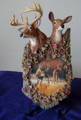 Bradford Exchange Woodland Royalty 1st Issue In Majestic Legends Plaque Deer