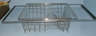 Vintage Wire Dish Drying Storage Rack Expandable Over The Sink Sides