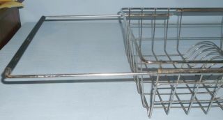 Vintage Wire Dish Drying Storage Rack Expandable Over The Sink Sides 2