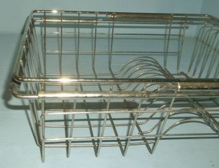 Vintage Wire Dish Drying Storage Rack Expandable Over The Sink Sides 3