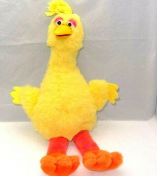 1980 Hasbro Pull String Talking Big Bird Sesame Street Muppets 22 " Plush