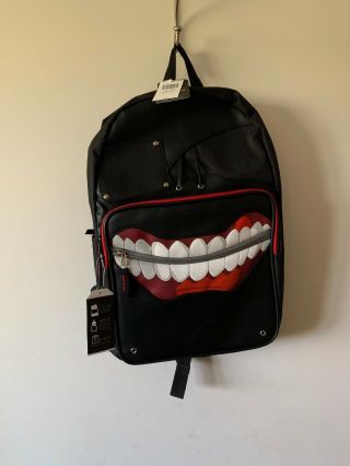 Anime Tokyo Ghoul Ken Kaneki Ghoul Mask Bioworld Backpack School Bag Nwt