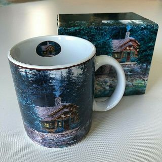 Ned Young  Cabin In The Woods  Coffee Mug Lang And Wise 2001 W/ Box