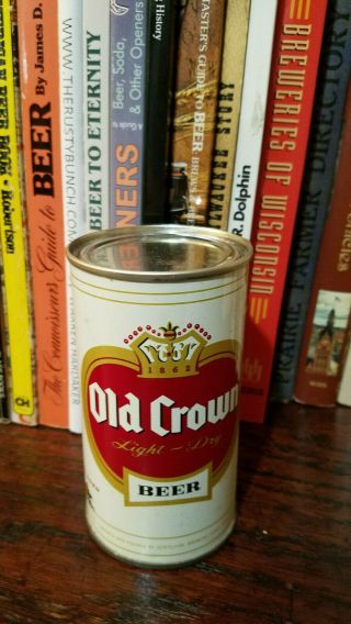 Old Crown Light Dry 12oz Flat Top Beer Can