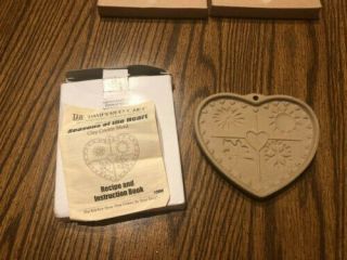 Pampered Chef Heart Cookie Molds with Metal Holder - Choose 4 Molds 3
