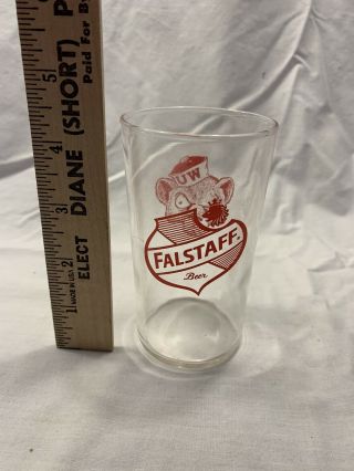 Fallstaff/washington University St.  Louis,  Mo.  Tavern Beer Glass
