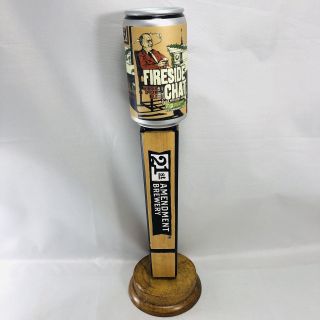 Winter Spiced Ale 21st Amendment Brewery Fireside Chat Beer Tap Handle 12 "
